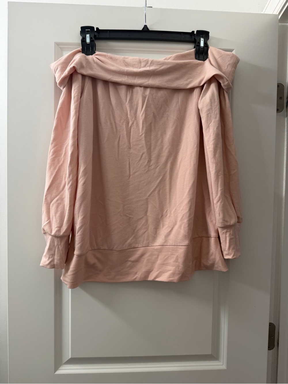 LC Lauren Conrad Blush Off-Shoulder Sweatshirt